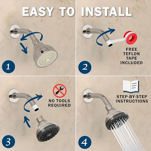 Pressure Boosting Shower Head