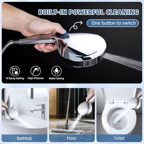 Metal Rain Shower Head with Handheld