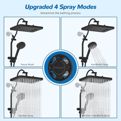 cUPC Certified High Pressue 13'' Rainfall Shower Head with 5