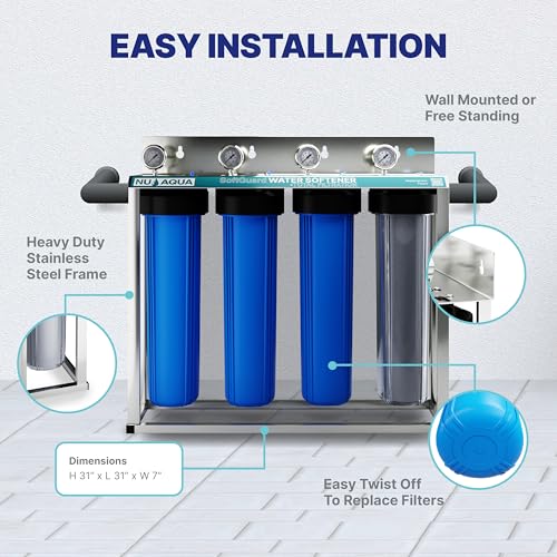 4 Stage Salt Free Water Softener Whole House Water Filter System