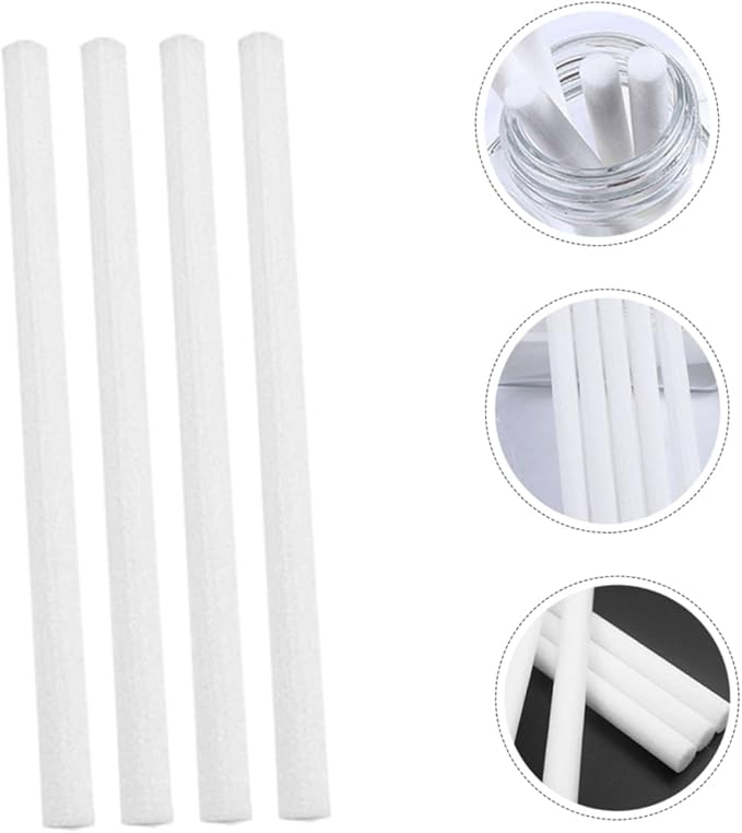 PRETYZOOM 150pcs Fiber Diffuser Sticks for Humidifiers Absorbent Replacement Accessories for Diffusers for Home Office and Spa Use - AquaVibe