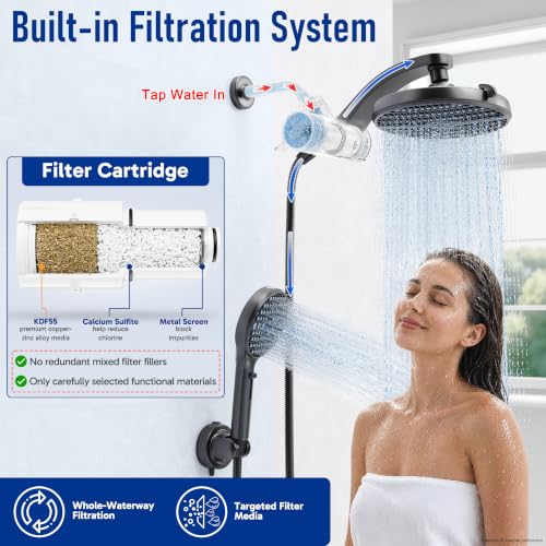 Filtered Shower Head with Handheld
