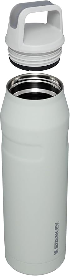 Stanley IceFlow Cap and Carry Water Bottle | Wide Mouth Twist Lid | Lightweight & Leakproof for Travel & Sports | Insulated Stainless Steel | BPA-Free