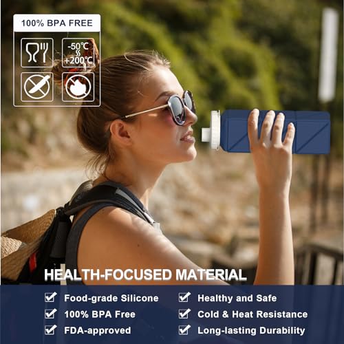 Collapsible Water Bottles 2 Pack (2 Count)