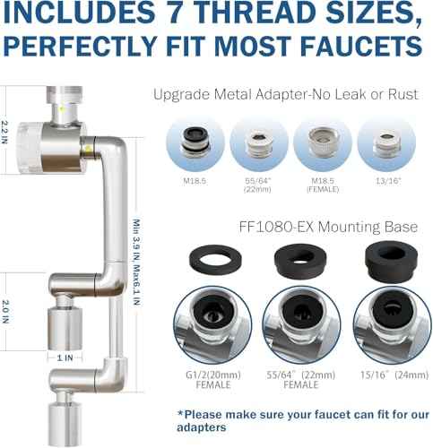 Water Filter for Sink Faucet Extender with Extension (9 Count)