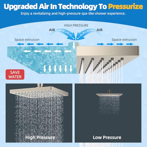 cUPC Certified Thickness Metal 8'' Rain Shower Head