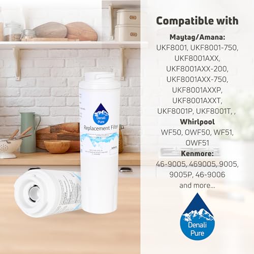2 Pack Denali Pure Replacement for Viking RWFFR Refrigerator Water Filter (2 Count)
