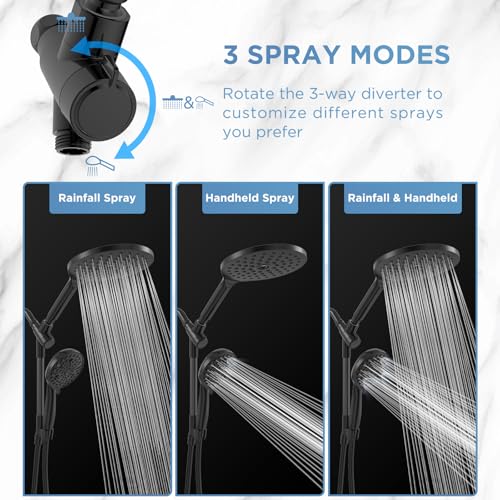 Dual Handheld Shower Head Combo