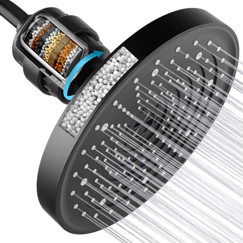 High Pressure Filtered Shower Head Combo with 15