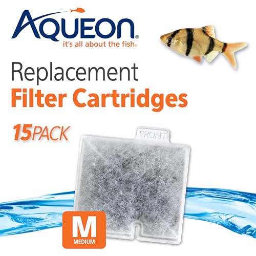 Genuine Aquarium Fish Tank Replacement Filter Cartridges Medium (15 Count)