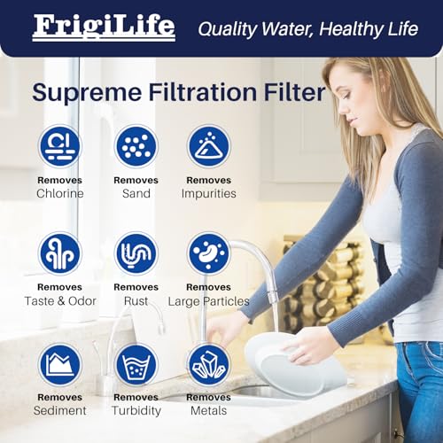 1 Micron 10" x 2.5" Whole House CTO Carbon Sedimen Water Filter Compatible DuPont WFPFC8002 (3 Count)