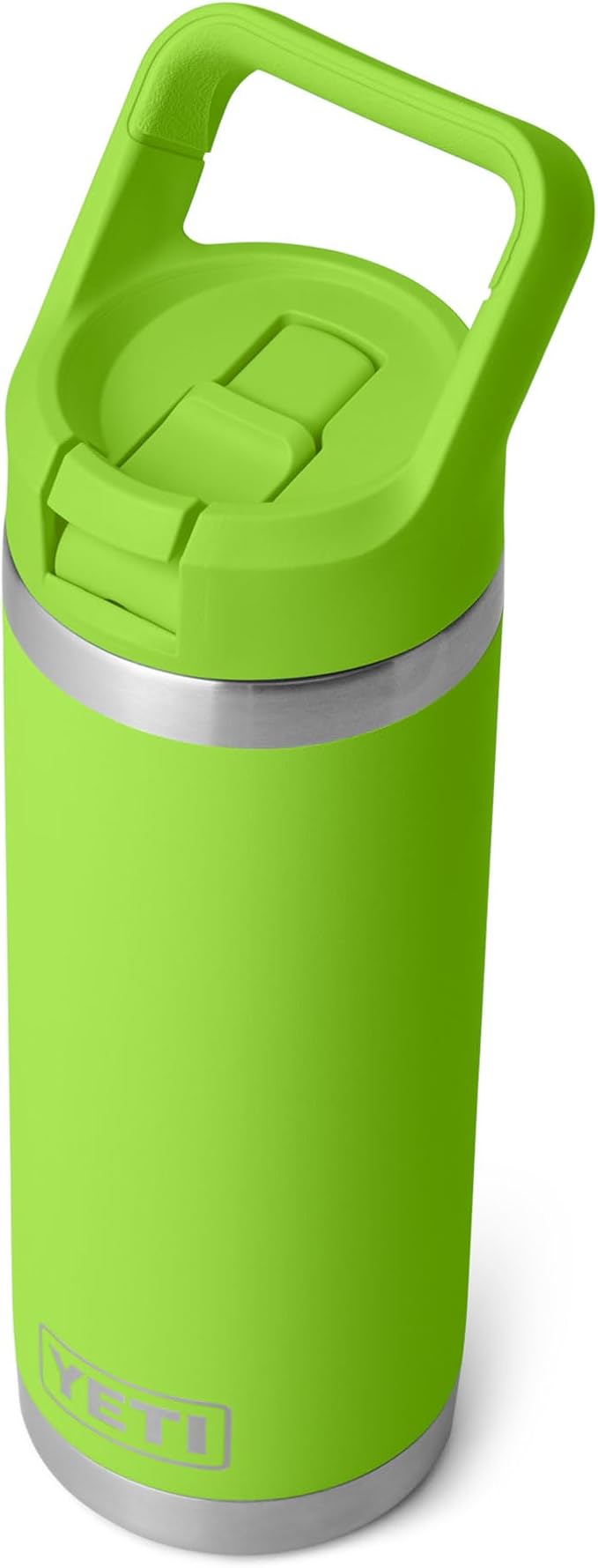 YETI Rambler 18 oz Bottle, Vacuum Insulated, Stainless Steel with Color Matching Straw Cap, Venom