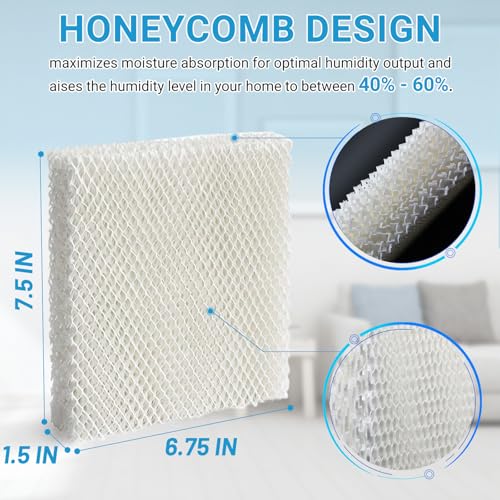 6 Pack Humidifier Wicking HFT600 Replacement Filters T (6 Count)