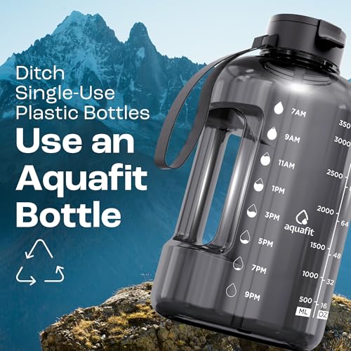 1 Gallon Water Bottle with Time Marker
