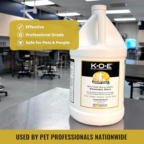 K.O.E. Apricot Odor Eliminator Concentrate for Strong Odor for Cages (128 Fl Oz)