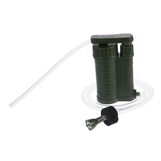 Abaodam 1pc Portable Emergency Water Pump Compact Water Purifier for Camping Hiking and Outdoor Activities Removes Sediment Design