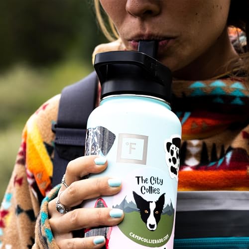 22 oz Wide Mouth Water Bottle with 3 Lids