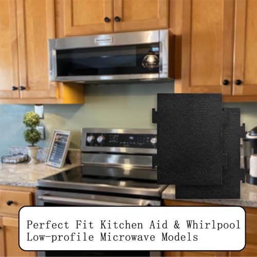 4 Pack Activated Charcoal Air Filters Compatible with Whirlpool Over