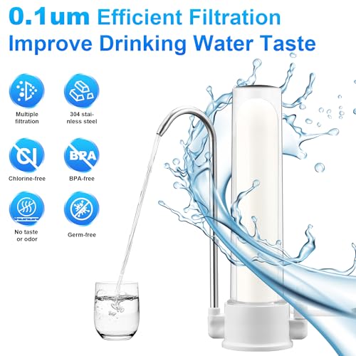 10'' Replacement Ceramic Candle Water Filters for Countertop Filter