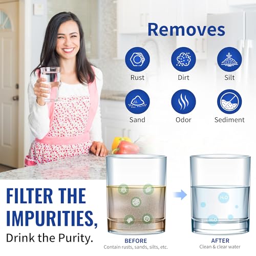 5 Micron Sediment Water Filter Cartridges Compatible with Campbell 1SS Models