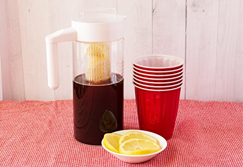 Premium Glass Water Pitcher with Fruit Infuser