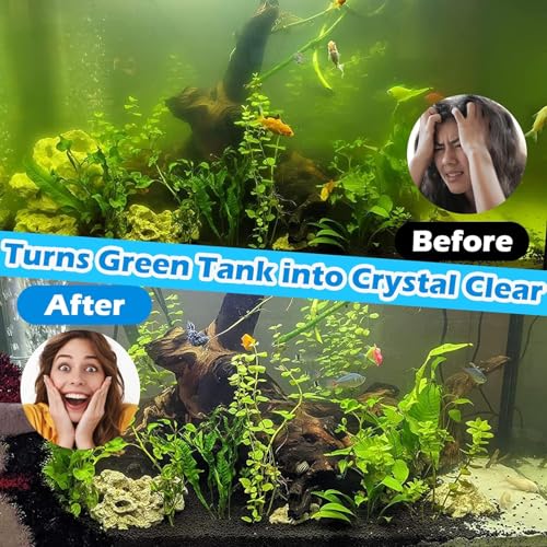 10-45 Gal U-V Aquarium Filter for Fish Turtle Tank, Dual Outlets