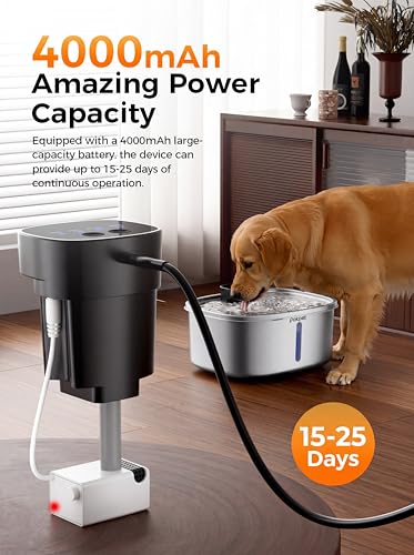 10L Wireless Dog Water Fountain for Large Dogs