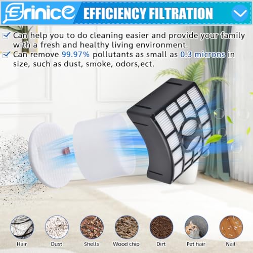 Filter Brush Roller Kit Replacement for Shark APEX DuoClean