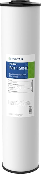 Pentair Pentek BBF1-20MB Big Blue Deionization Water Filter, 20-Inch, Mixed Bed Deionization Filter Cartridge, 20