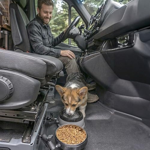 Splashless Pet Water Bowl with 1" Ball Mount for Campervans