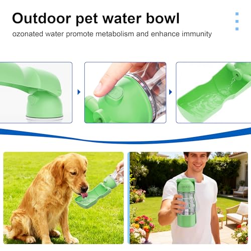 Portable Dog Water Bottle with Ozone Purification