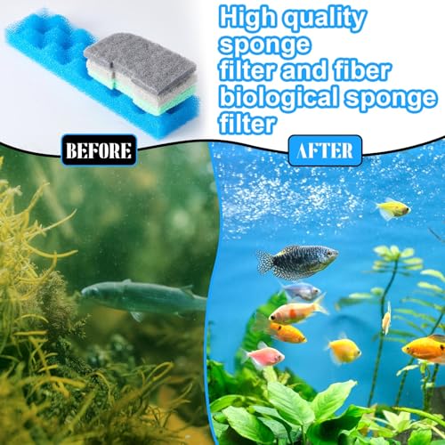 40 Pcs Replacement Filter Media Kit Compatible with Fluval 406