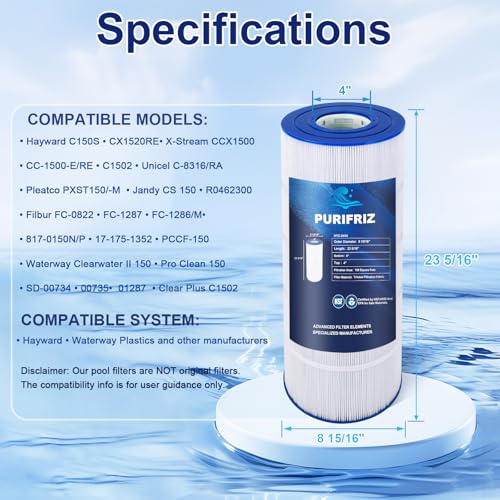 Pool Filter Compatible with Hayward CCX1500RE