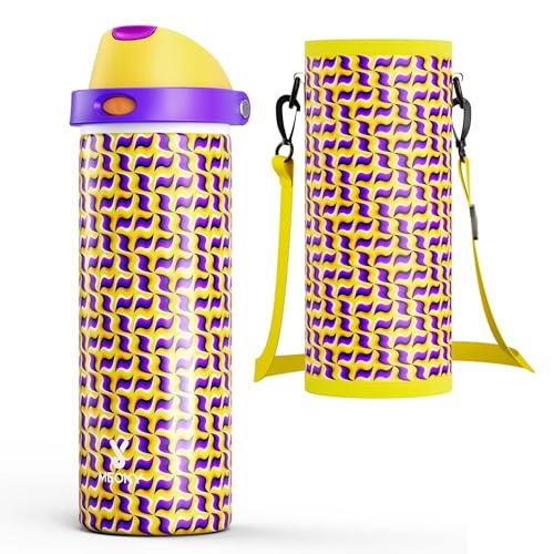 24 oz Insulated Water Bottle with Straw