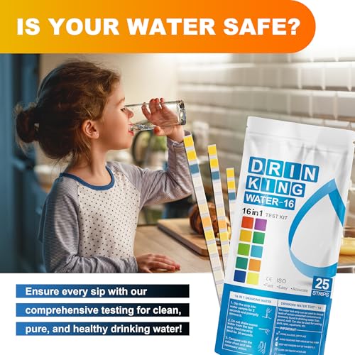 Complete Water Testing Kits for Drinking Water 25 Strips Bag Pack 16 in Well (25 Count)