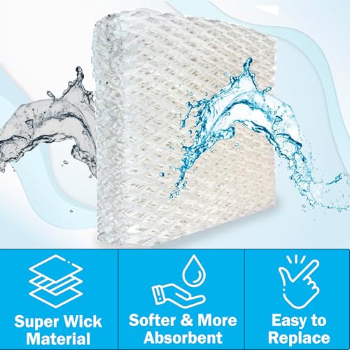 Pack of 3 Humidifier Wick Filters сompatible with Duracraft DH831 DH4C DH83 DH