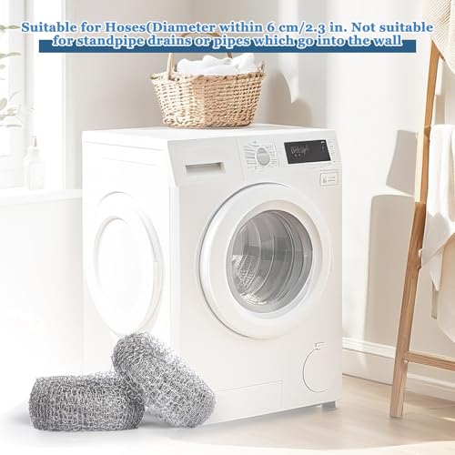 24 Pieces Stainless Steel Lint Traps for Washing Machine Hose