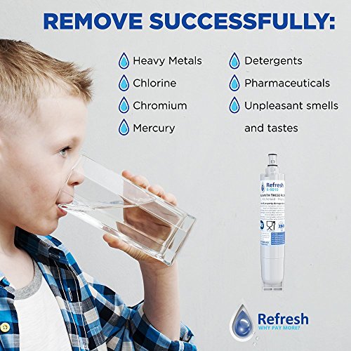 Refresh Refrigerator Water Filter Replacement for Whirlpool 4396508 (2 Count)