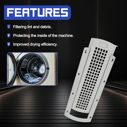 WE22X35337 Lint Screen Cover Grid & Slide Guide Assembly for GE Hotpoint