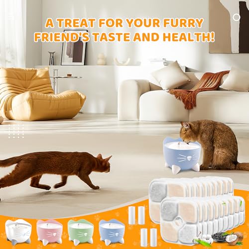 20 Pack Pet Fountain Filters for Catit PIXI Cat Drinking Fountain (20 Count)