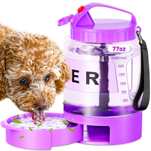 77oz Large Dog Water Bottle