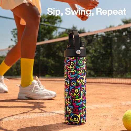 Insulated Water Bottle with Straw Stainless Steel Water Bottle