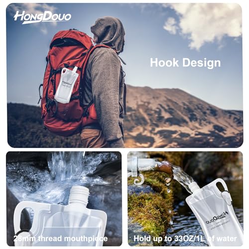 2 Pack Collapsible Water Bottles (2 Count)