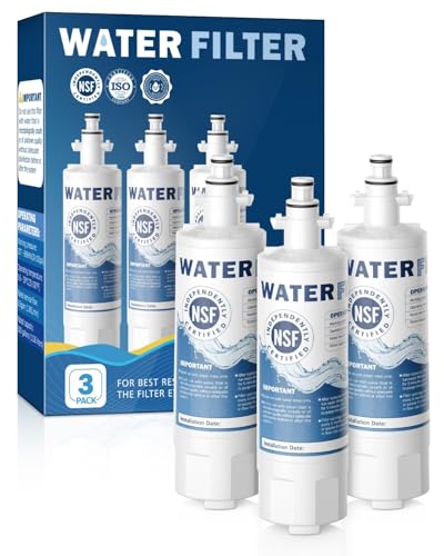 ADQ36006101 Water Filter Replacement for LG LT700P (3 Count)