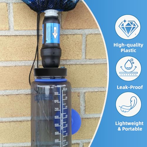 Water Filter Adapter Compatible with Sawyer Squeeze to Nalgene Bottle