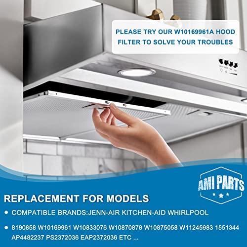 Updated W10169961A Range Hood Filter Replacement 10.5 X 12 in