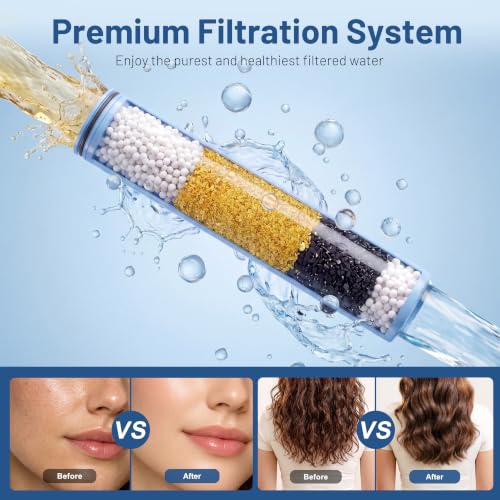 Dual Filtered Rain Shower Head Combo