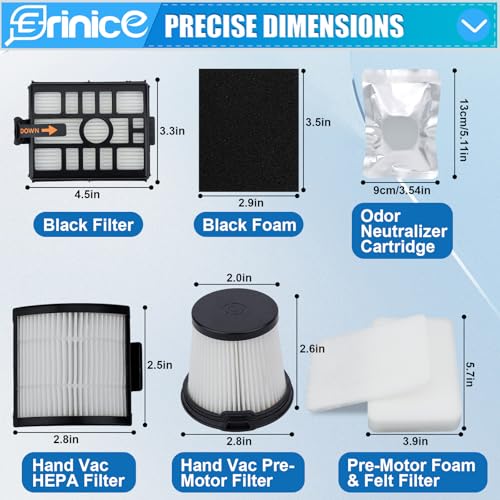 IW3511 IW3120 Filters Replacement Parts for Shark Detect Pro Auto (13 Count)