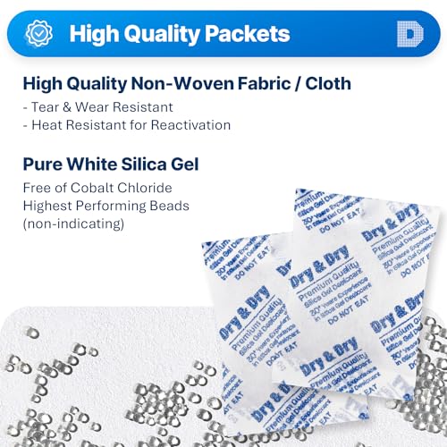 20 Gram [10 Packets] Silica Gel Packets Desiccants