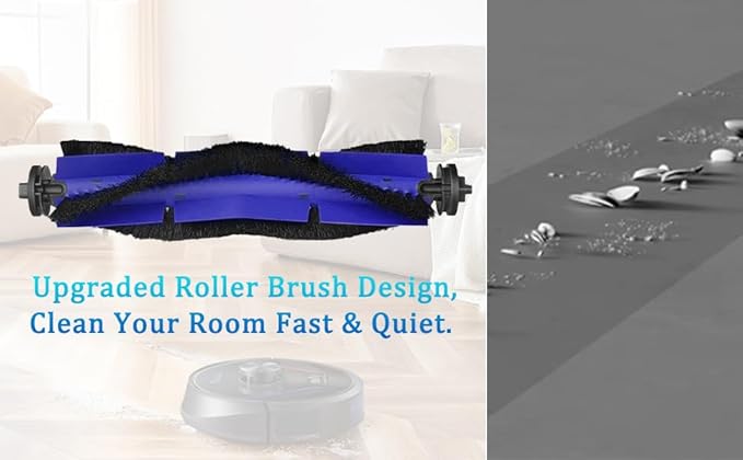 X8 Filters & Replacement Parts Kit for Eufy RoboVac X8 / X8 Hybrid – Washable & Reusable, 1 Roller Brush, 2 Side Brushes, 4 HEPA Filters – Compatible with Eufy X8 Robot Vacuum Cleaner - AquaVibe
